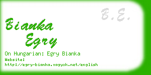 bianka egry business card